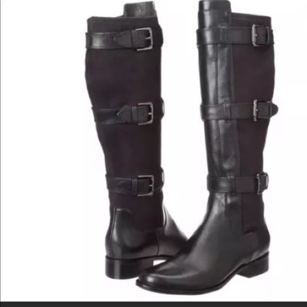 Cole Haan Air Avalon Black Tall Boots Sz 8.5